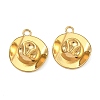 304 Stainless Steel Pendants STAS-P446-08G-1