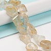 Natural White Topaz Beads Strands G-C027-01-3