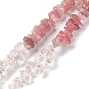 Natural Quartz Crystal & Rose Quartz Beads Strands G-L610-A15-01-1