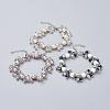Glass Pearl Charm Bracelets BJEW-JB04648-1