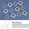 SUPERFINDINGS 40Pcs 4 Style  Rack Plating Eco-friendly Brass Pendants KK-FH0004-06-4