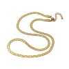 304 Stainless Steel Herringbone Chain Necklaces NJEW-P282-04G-2