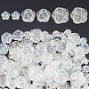   120Pcs 3 Style Transparent Plastic Beads KY-PH0001-68-1
