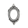 Vintage Tibetan Style Alloy Pendant Cabochon Bezel Settings X-TIBEP-O006-35AS-1