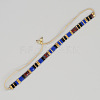 Vintage Ethnic Style Adjustable Glass Tila Beaded Handmade Slider Bracelets for Women ZN9527-10-1