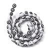 Handmade Evil Eye Lampwork Round Bead Strands LAMP-L055-8mm-5