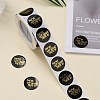 Self-Adhesive Kraft Paper Gift Tag Stickers DIY-G013-A16-5