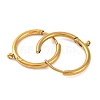 Ion Plating(IP) 304 Stainless Steel Hoop Earring Findings STAS-G339-01G-2