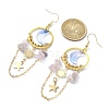 Moon & Sun & Star Alloy Chandelier Earrings EJEW-TA00294-3
