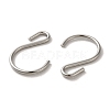 304 Stainless Steel S-Hook Clasp STAS-C085-03G-P-2