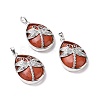 Natural Red Jasper Pendants G-G900-01P-03-1