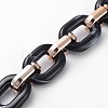 Imitation Gemstone Style Acrylic Handmade Cable Chains AJEW-JB00517-04-3