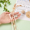 Yilisi 3 Strands 3 Style Natural Pink Aventurine Beads Strands G-YS0001-13-6