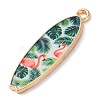 Printed Alloy Pendants AL-CBAFB12-01G-2