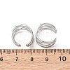 304 Stainless Steel C-Shaped Cuff Earrings EJEW-K268-86P-5