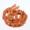 Chip Natural Red Aventurine Beads Strands X-G-N0134-10B-3