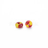 8/0 Two Tone Opaque Glass Seed Beads SEED-T006-01B-A06-4