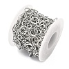 304 Stainless Steel Ring Link Chains CHS-G044-05P-01-3