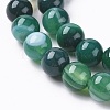 Natural Striped Agate/Banded Agate Beads X1-G-G582-8mm-58-3