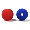 Rubberized Style Imitated Silicone Acrylic Beads MACR-T048-01B-06-2