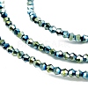 Transparent Electroplate Glass Beads Strands EGLA-A039-T2mm-UA06-3