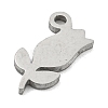 Laser Cut 304 Stainless Steel Charms STAS-G323-02P-2