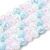 Electroplate Glass Beads Strands EGLA-D300-06-8mm-18-2