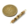 Natural Picture Jasper & Electroplated Synthetic Non-magnetic Hematite Heishi Connector Charms PALLOY-JF03291-08-2