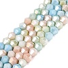 Anti-Tarnish Electroplate Bicone Glass Beads Strands EGLA-T021-4mm-16-13-1