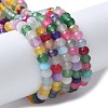 Dyed Natural Malaysia Jade Rondelle Beads Strands X-G-E316-2x4mm-67-1
