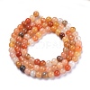 Natural Golden Silk Jade Beads Strands G-K410-07-4mm-2