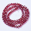 Electroplate Glass Beads Strands X-EGLA-A034-T2mm-A06-2