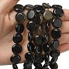 Natural Golden Sheen Obsidian Beads Strands G-L648-B23-15mm-01-2