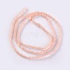 Glass Beads Strands EGLA-E057-02A-04-2