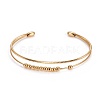 Long-Lasting Plated Brass Cuff Bangles BJEW-E370-03G-2