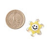Glass Seed Beaded Sunflower Pendants PALLOY-MZ01014-3