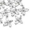 SHEGRACE Brass Clear Cubic Zirconia Charms XGRQ2O964-422P-1