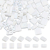 300Pcs 2 Styles 2-Hole Opaque Colours Glass Seed Beads SEED-HS0001-06B-1