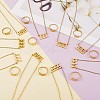 Number Pendant Necklace & Open Cuff Ring JX197A-2