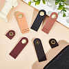 HOBBIESAY 5Pcs 5 Colors Arch Cowhide Leather Sew on Purse Clasps FIND-HY0002-37-5