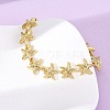 Brass Link Bracelets for Women BJEW-H209-01G-5
