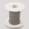 Tarnish Resistant Handmade 304 Stainless Steel Curb Chains STAS-P200-11P-2