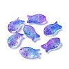 Transparent Spray Painted Glass Beads GLAA-I050-10A-1