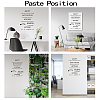 PVC Quotes Wall Sticker DIY-WH0200-001-3