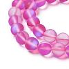 Synthetic Moonstone Beads Strands G-F142-8mm-06-3