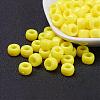 Opaque Acrylic European Large Hole Beads PL338-2-1