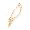 Zinc Alloy Open Back Bezel Pendants X-PALLOY-E564-01G-1