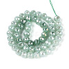 Anti-Tarnish Electroplate Glass Beads Strands GLAA-N064-8mm-10-3