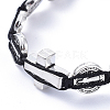 Adjustable Nylon Thread Braided Bead Bracelets BJEW-JB05177-01-4
