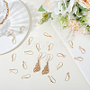 40Pcs Brass Earring Hooks KK-BBC0021-73-4